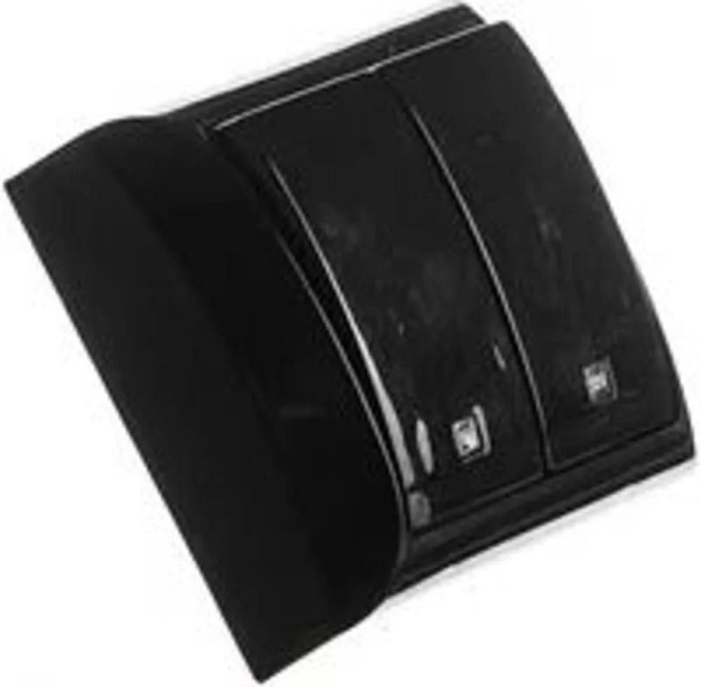 Вимикач двоклавішний з підсвіткою 2209 LXL TERRA чорний