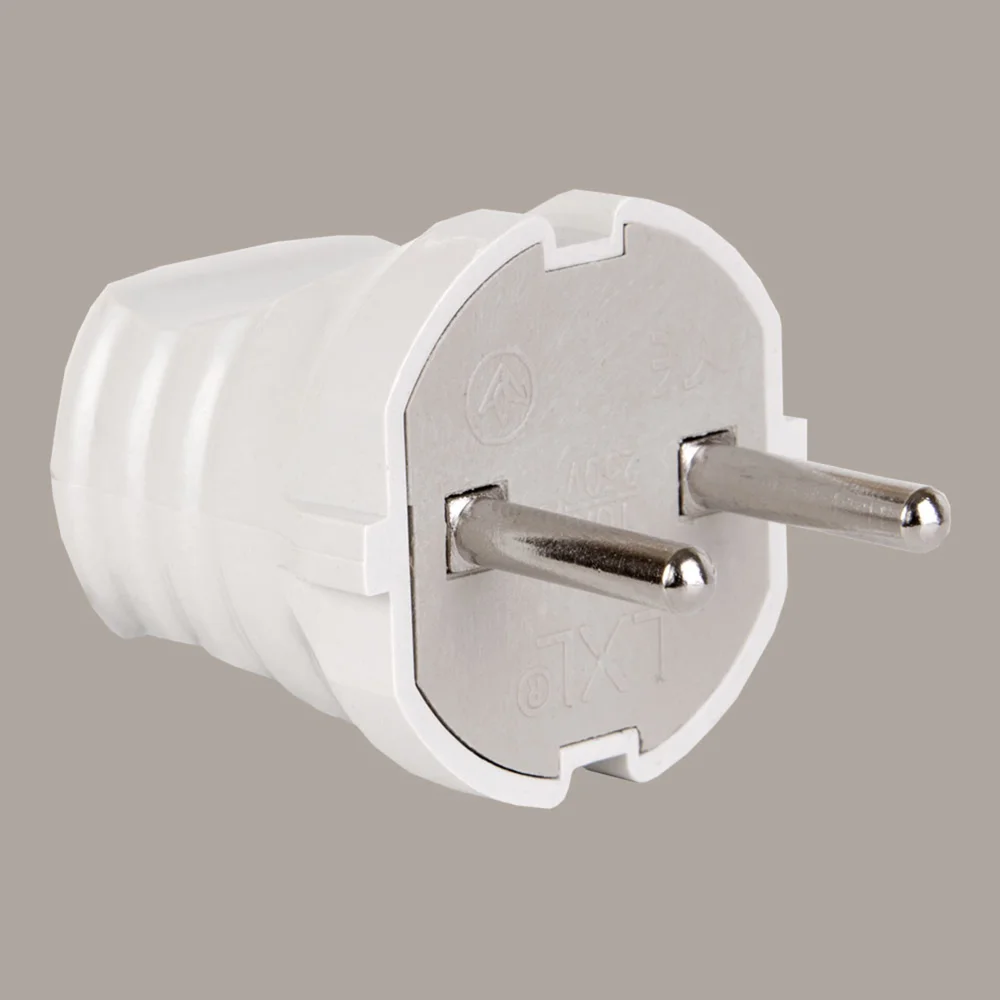 Вилка штепсельна "Мімоза" без заземлення 124WH LXL біла