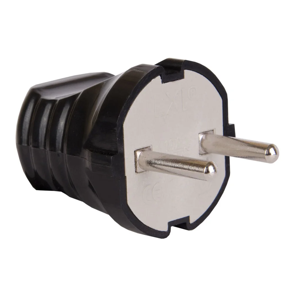 Вилка штепсельна "Мімоза" без заземлення 124BL LXL чорна