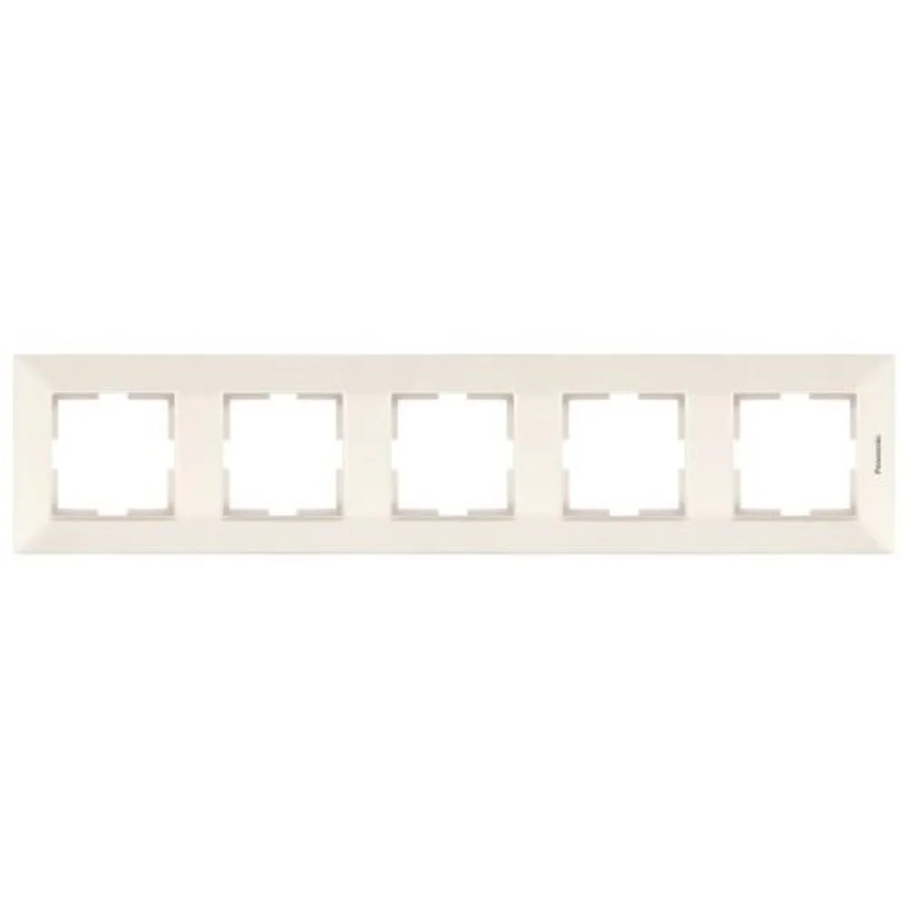 Рамка пятиместная горизонтальная Panasonic Arkedia Slim крем WNTF0805-2BG