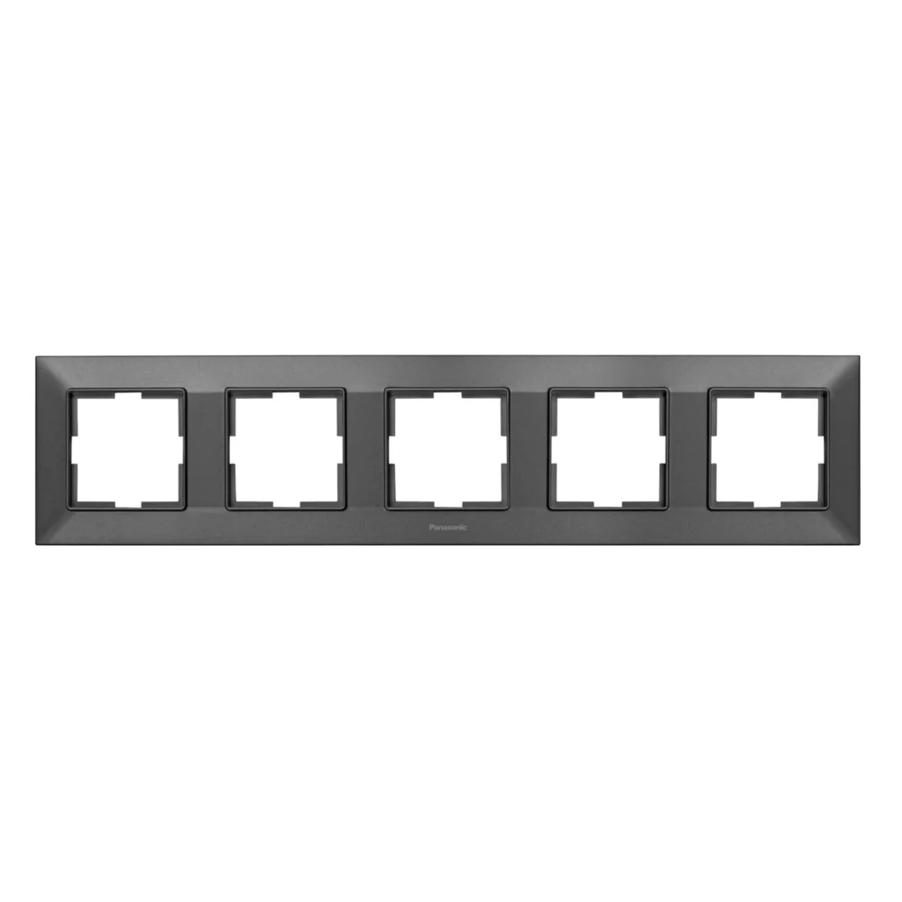 Рамка пятиместная горизонтальная Panasonic Arkedia Slim Дым WNTF0805-2DG