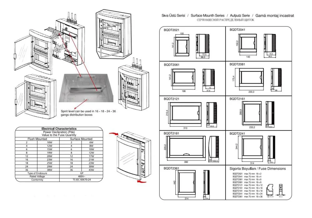 Накладний зовнішній розподільний щиток Panasonic на 16 модулів (BQDT21611)