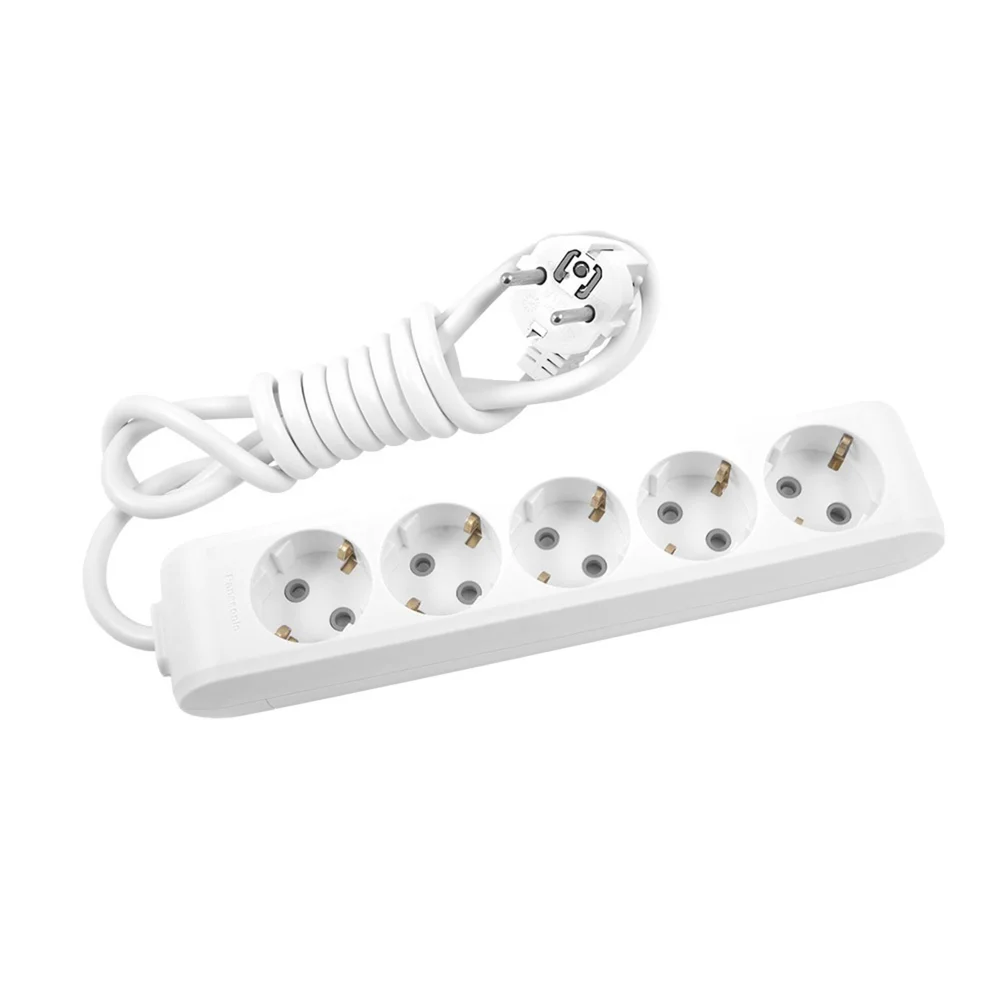 Подовжувач 5 гнізд 5 метрів з заземленням та захисними шторками PANASONIC X-tendia сірий