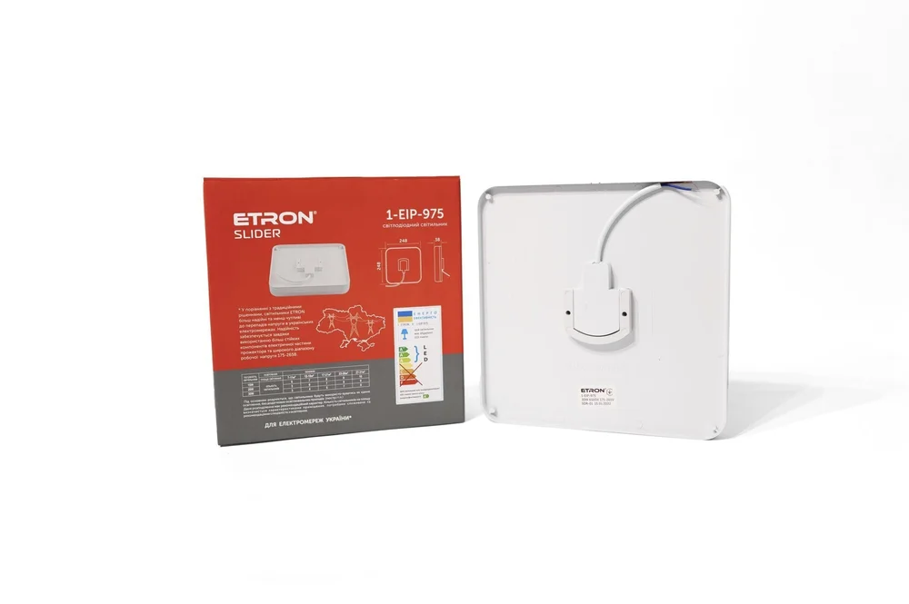 Светодиодный светильник ETRON Slider 30W 6500К IP44 квадратный