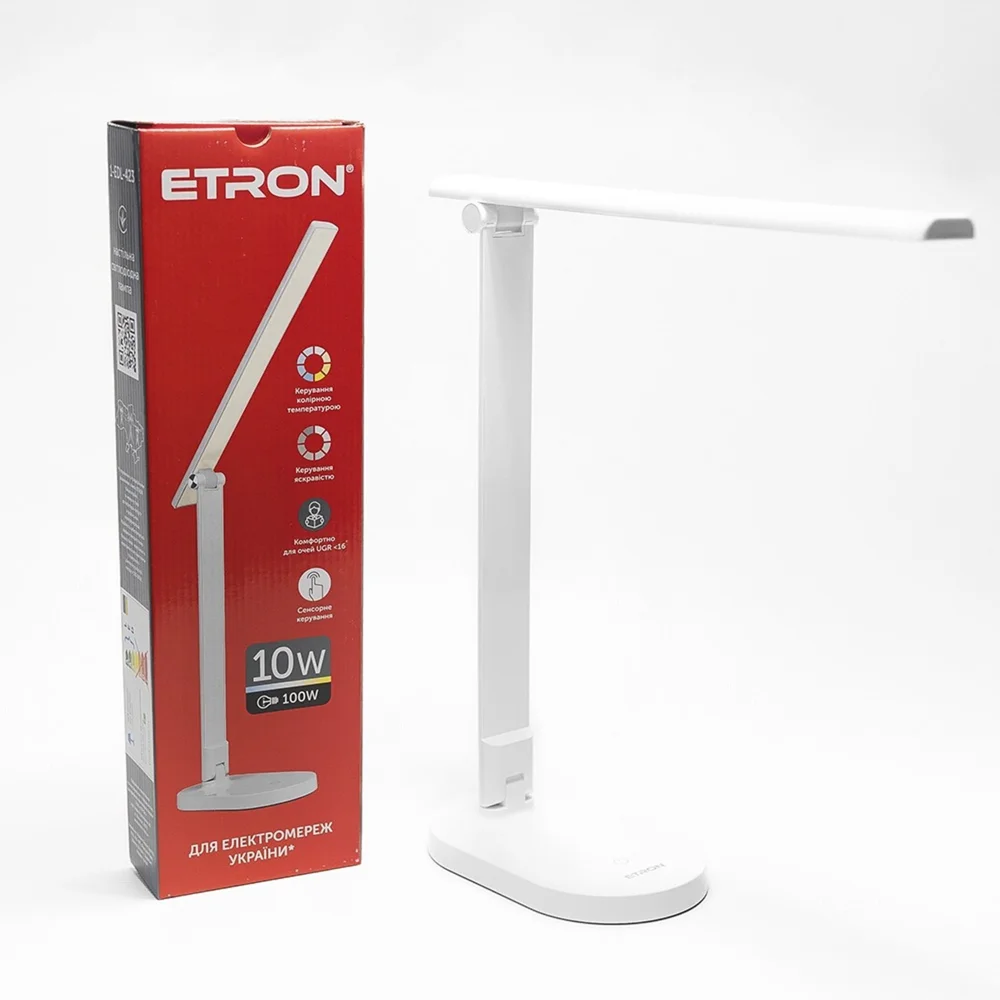 Настільна лампа 10Вт White3000-6000K TM ETRON 1-EDL-423