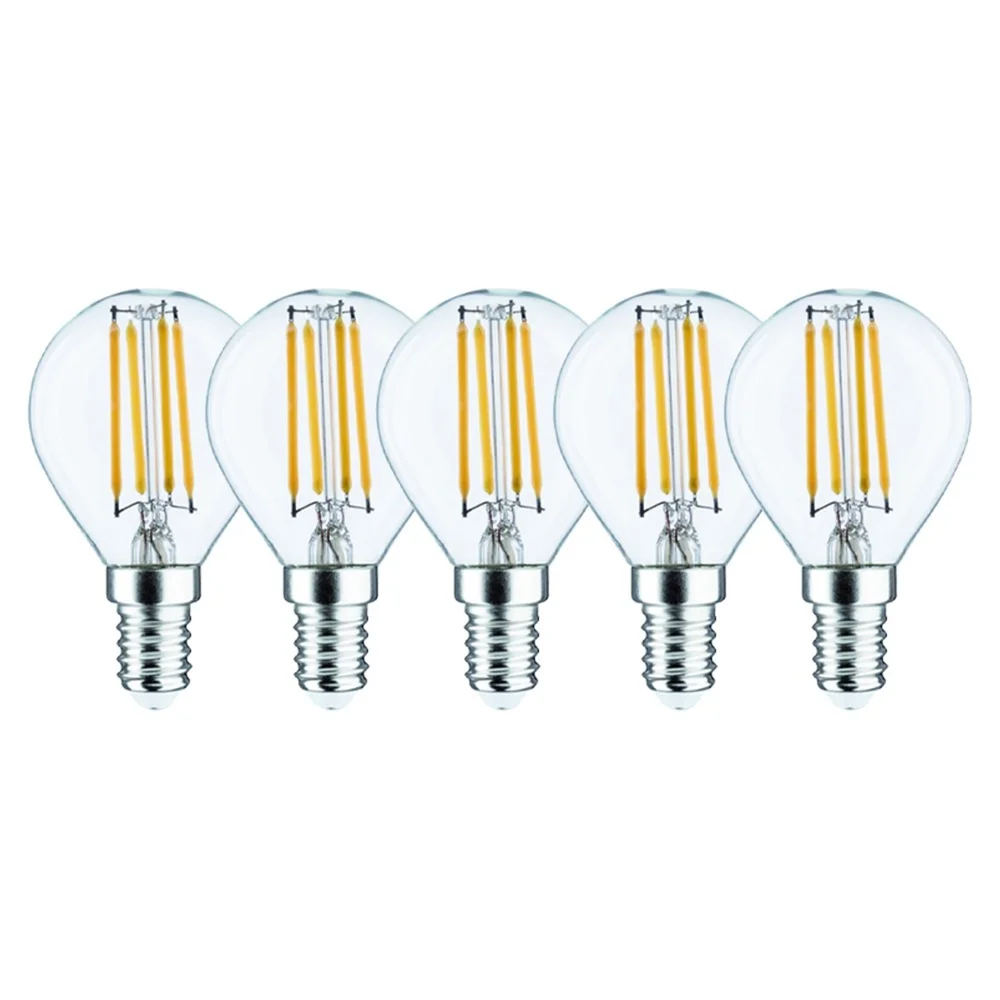 Комплект філаментних ламп ETRON Filament 5 шт 1-EFP-198 4W 4200K G45 E14 Біле світло