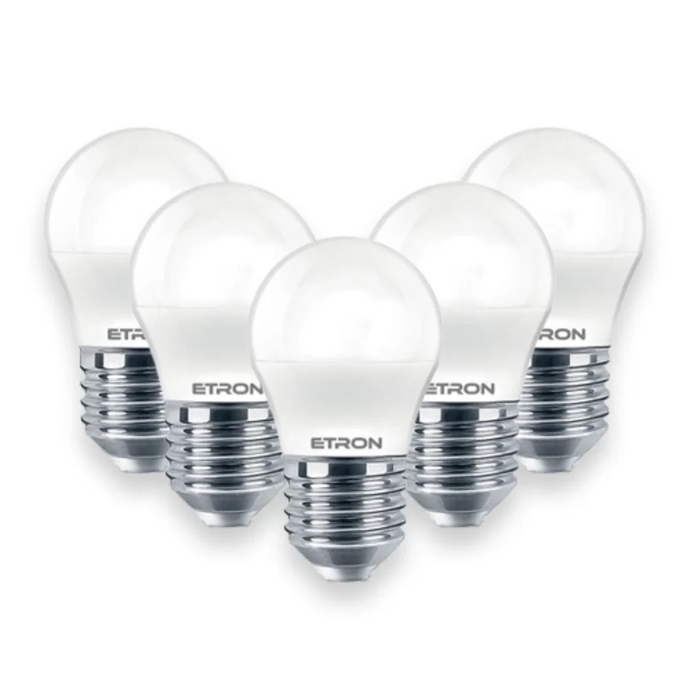 Світлодіодна лампа ETRON G45 9W 4200K E27 (1-ELP-1082) (5 шт)