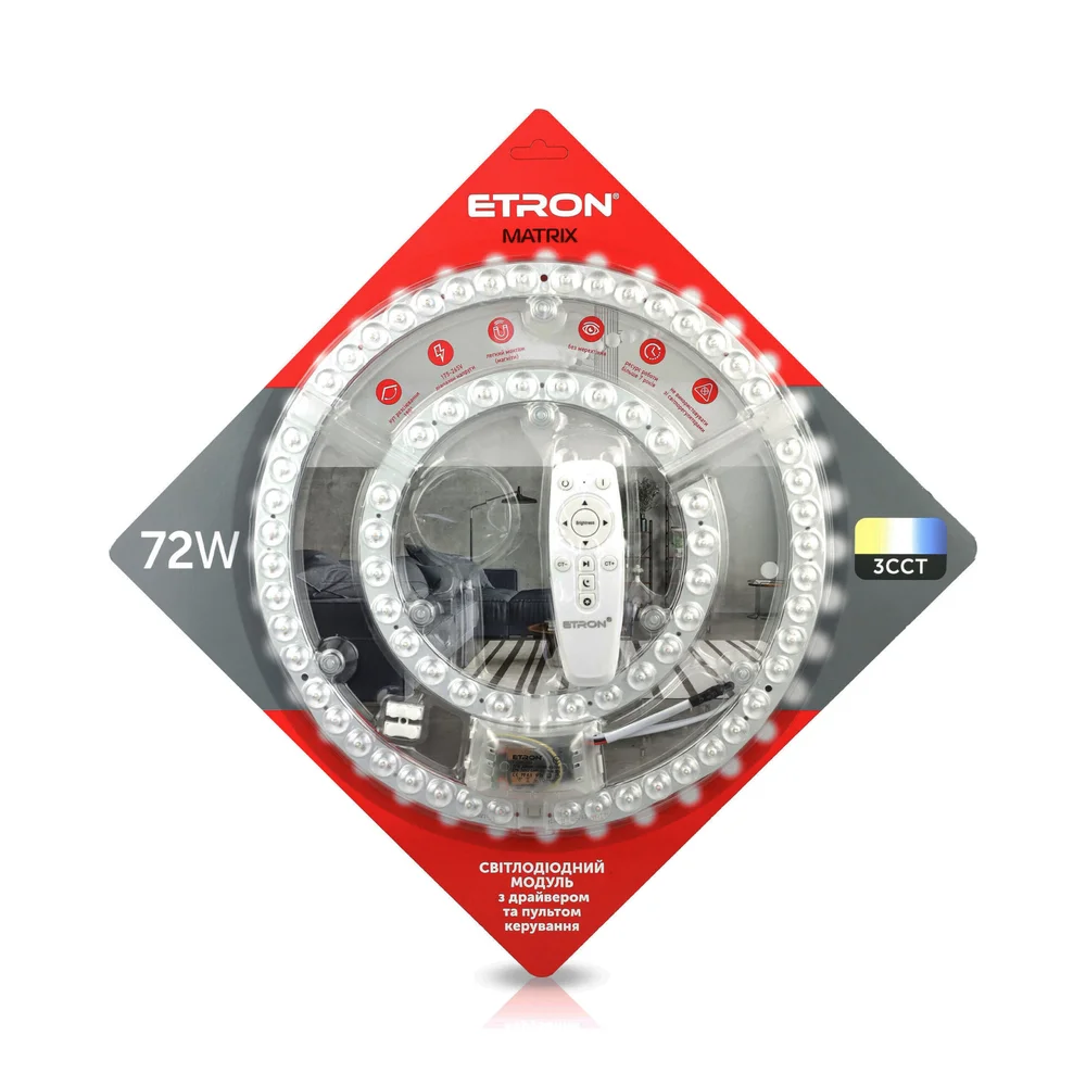 Світлодіодний модуль ETRON 1-EMP-284 72W Matrix SMART з пультом