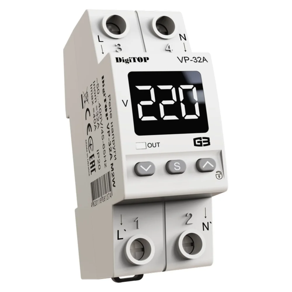 Реле напруги – DigiTOP VP-32A M2W
