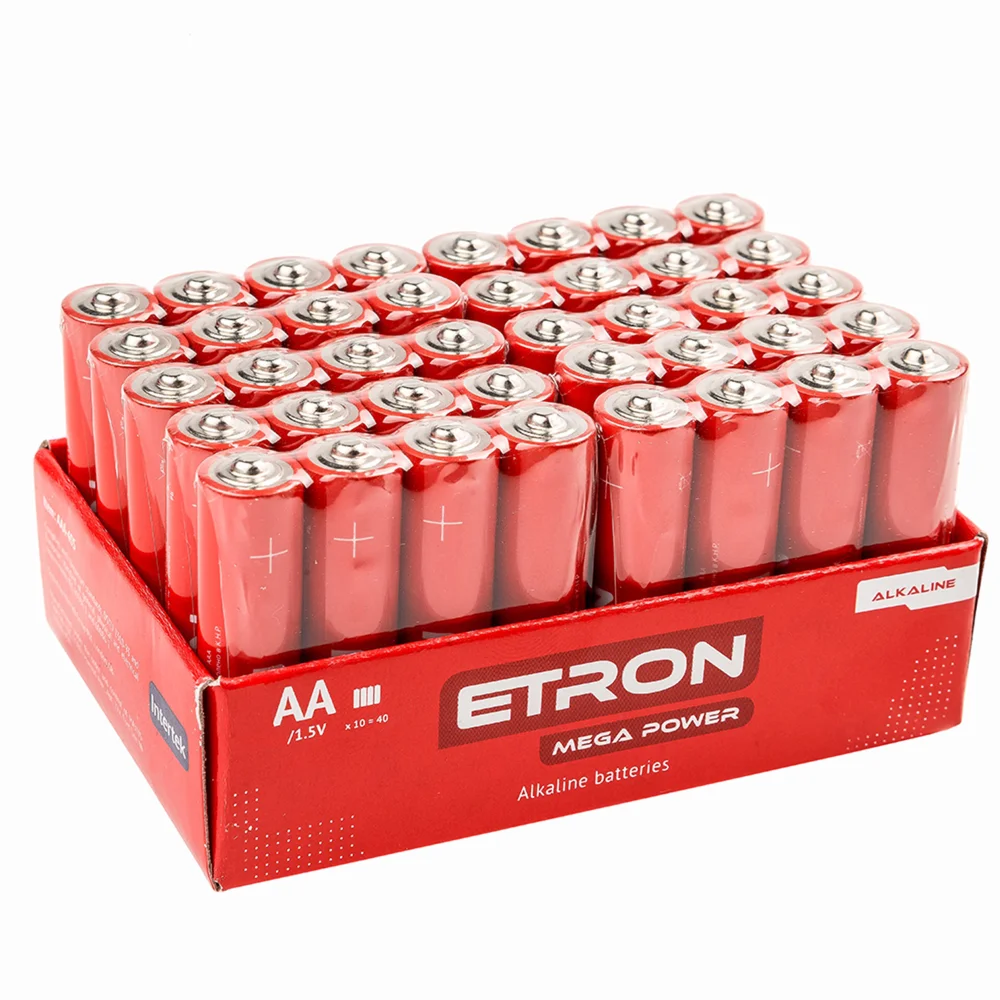 Батарейки ETRON Mega Power AA (LR6) 40шт в упаковці