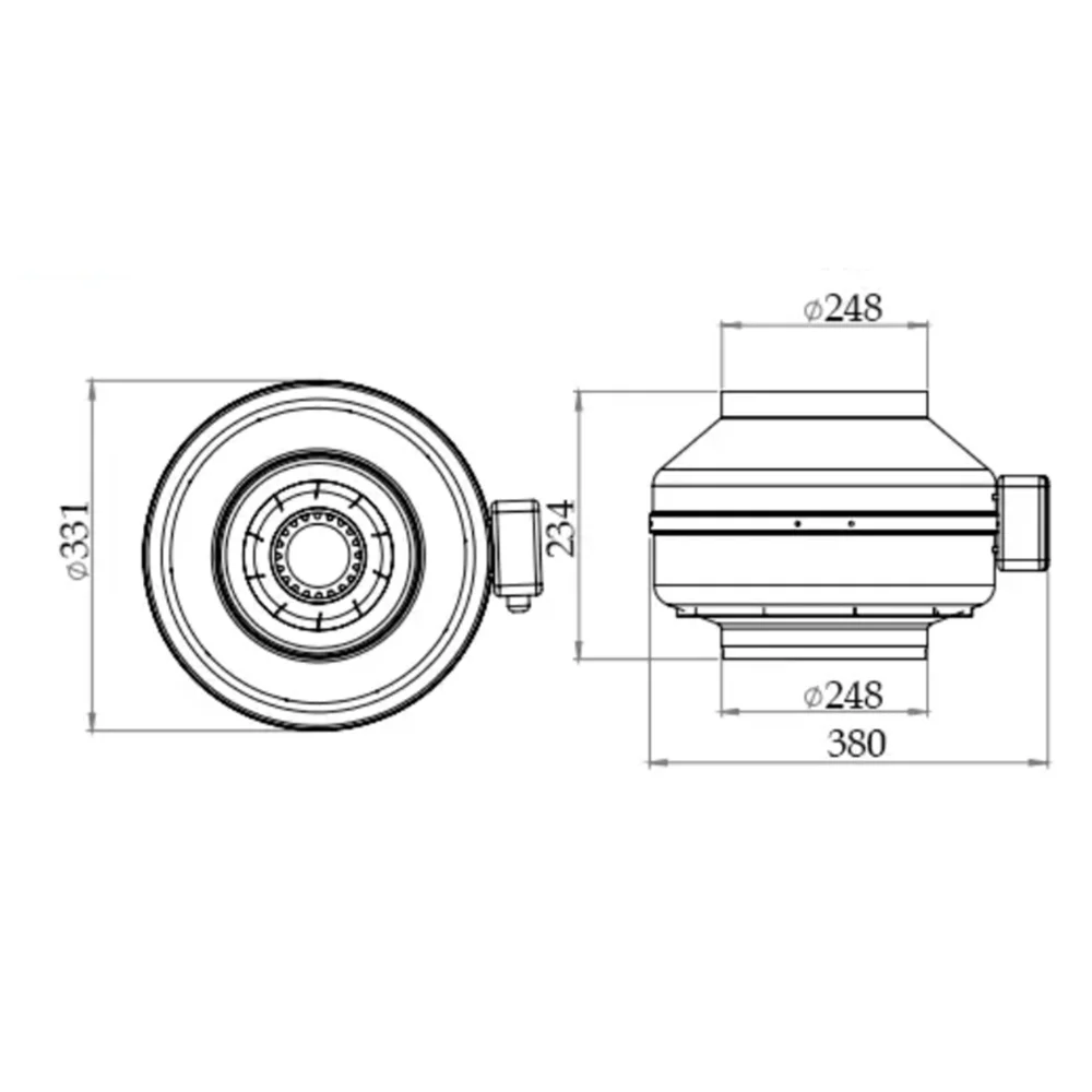 Канальний вентилятор KalVent Ø250 (KVX 250)