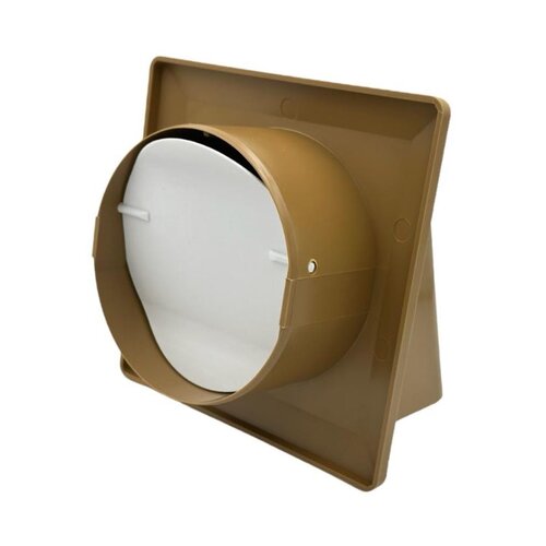 Вентиляційний ковпак з клапаном та фланцем MINIMAX 140х140x100 (дуб)
