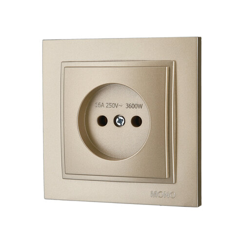 Розетка без заземлення Mono Electric DESPINA титан 102-222222-116