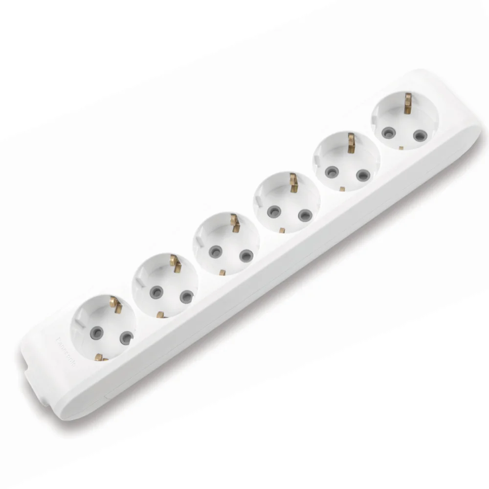 Колодка 6 гнізд з заземленням Panasonic X-Tendia сіра