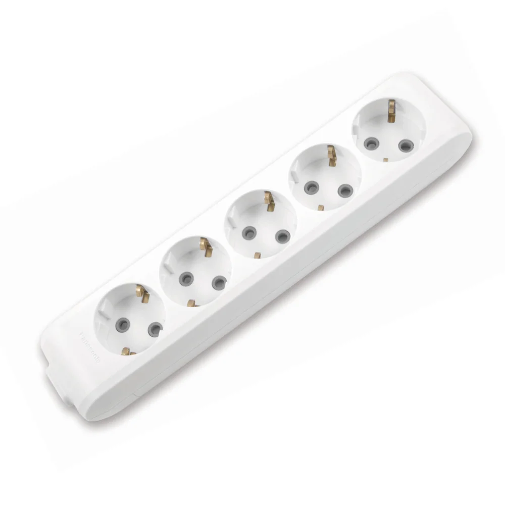 Колодка 5 гнізд з заземленням Panasonic X-Tendia сіра