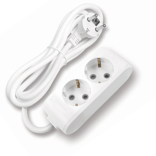 Удлинитель 2 гнезда 2 метра с заземлением и защитными шторками PANASONIC X-tendia серый