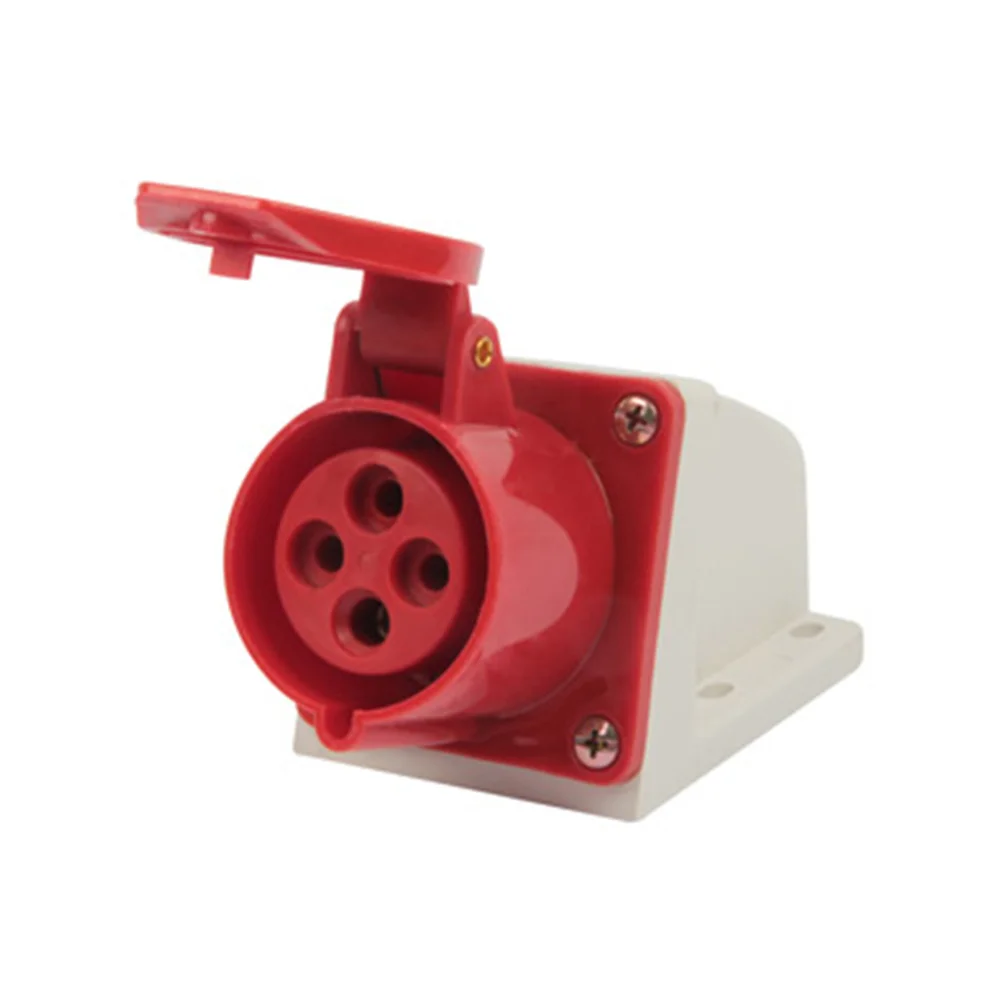 Силова розетка стаціонарна E.NEXT e.socket.pro.4.16, 4п., 380В, 16А p012004