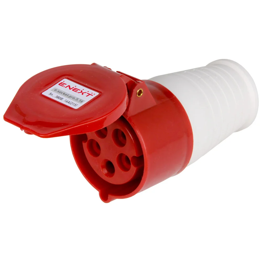 Силова розетка переносна E.NEXT e.socket.pro.5.16, 5п., 380В, 16А p012018