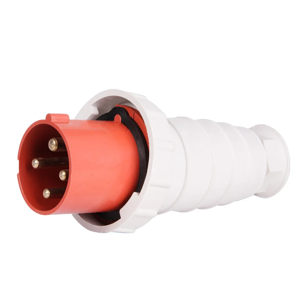 Силовая вилка переносная E.NEXT e.plug.pro.4.63, 4п., 380В, IP 67, 63А p011006