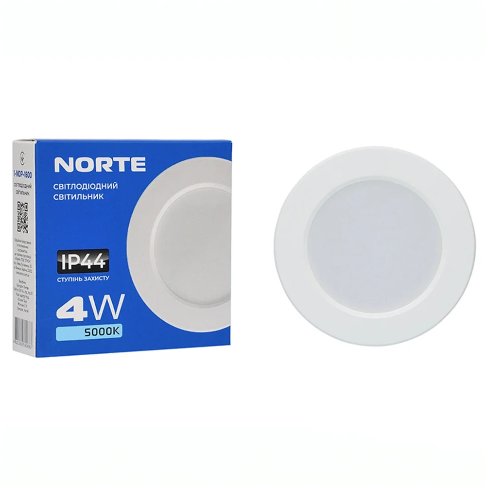 Стельовий світильник NORTE 1-NDP-1600 4W 5000K ІР44 коло