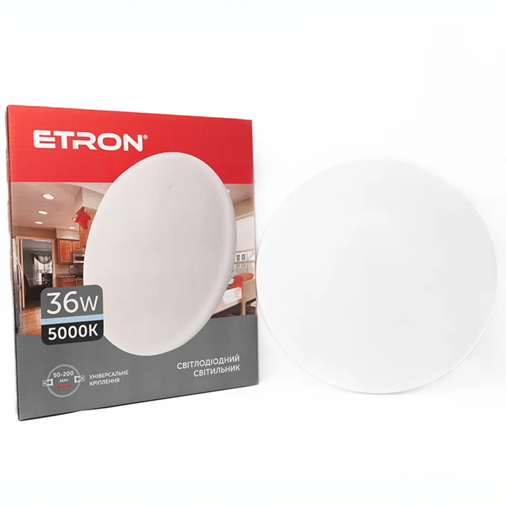 Світлодіодний світильник ETRON Decor 1-EDP-617 36W 5000К ІР20 круг