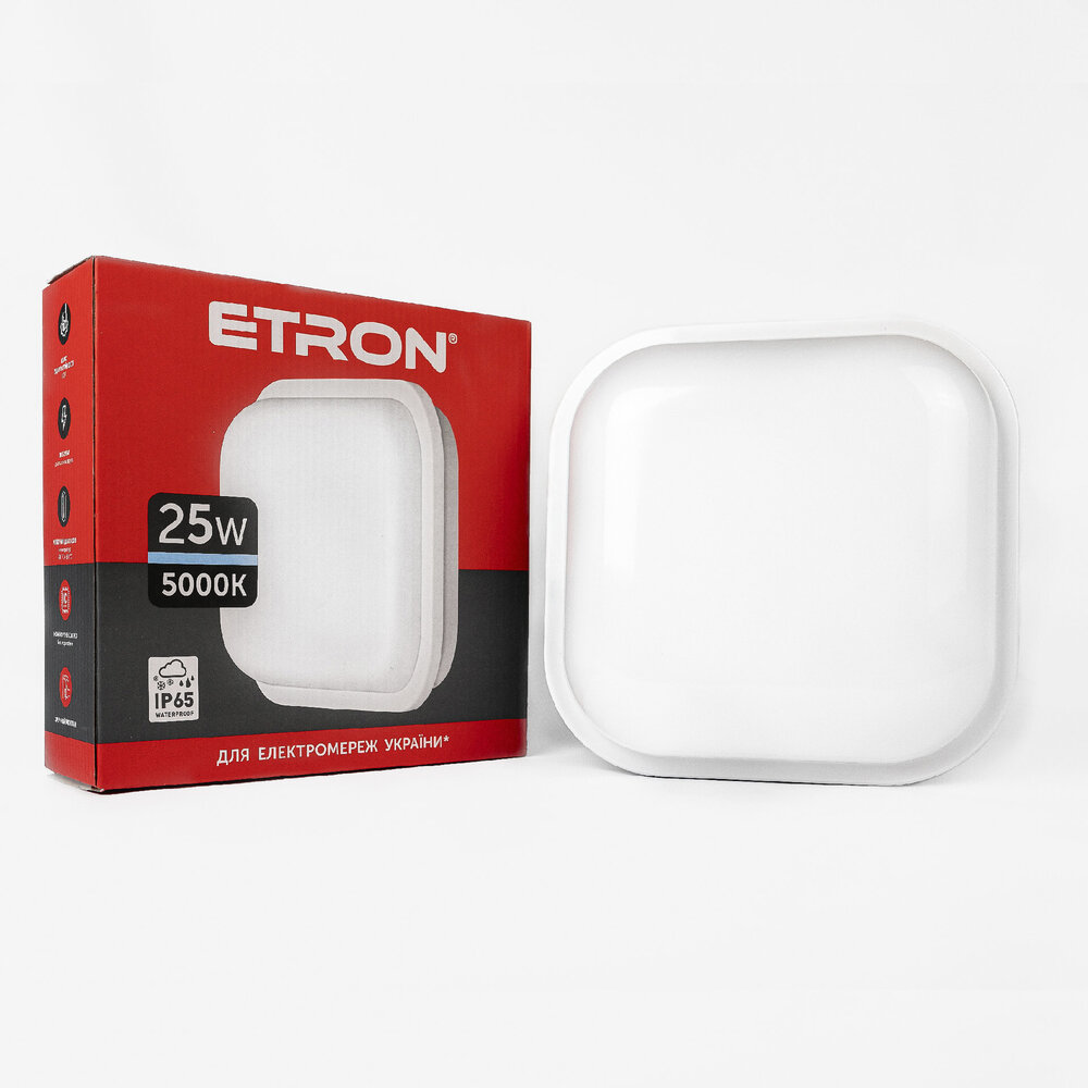 Світлодіодний світильник ETRON Communal 1-EСP-510-S 25W 5000К square