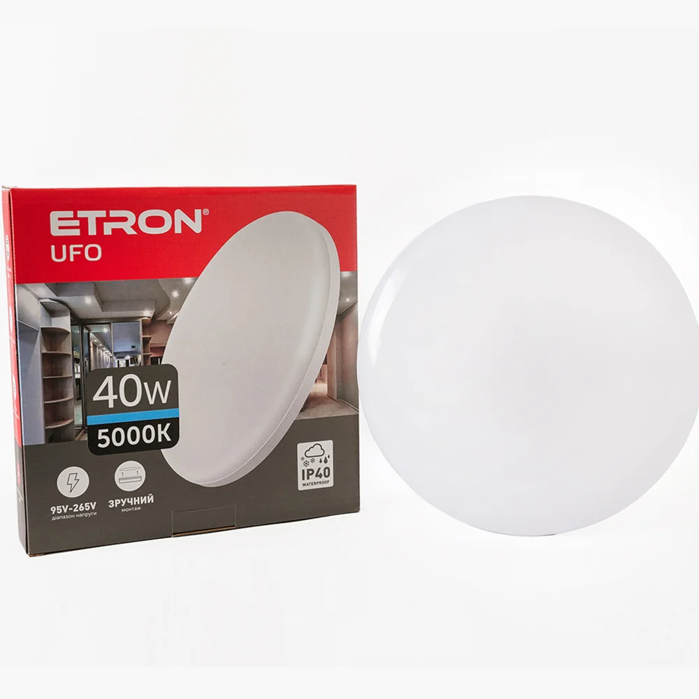 Светодиодный светильник ETRON UFO 40W 5000К IP40 1-EIP-917