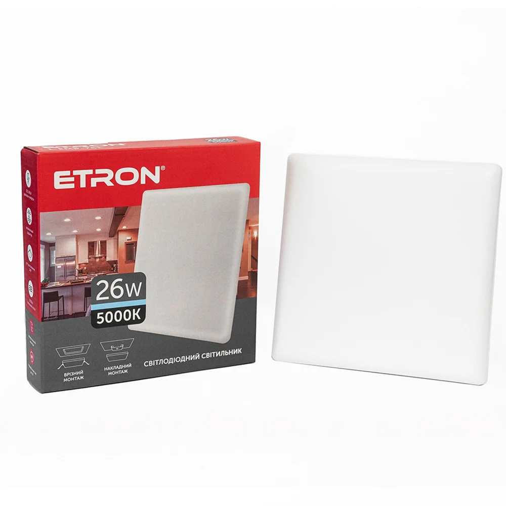 Светодиодный светильник ETRON Multipurpose 26W 5000К IP20