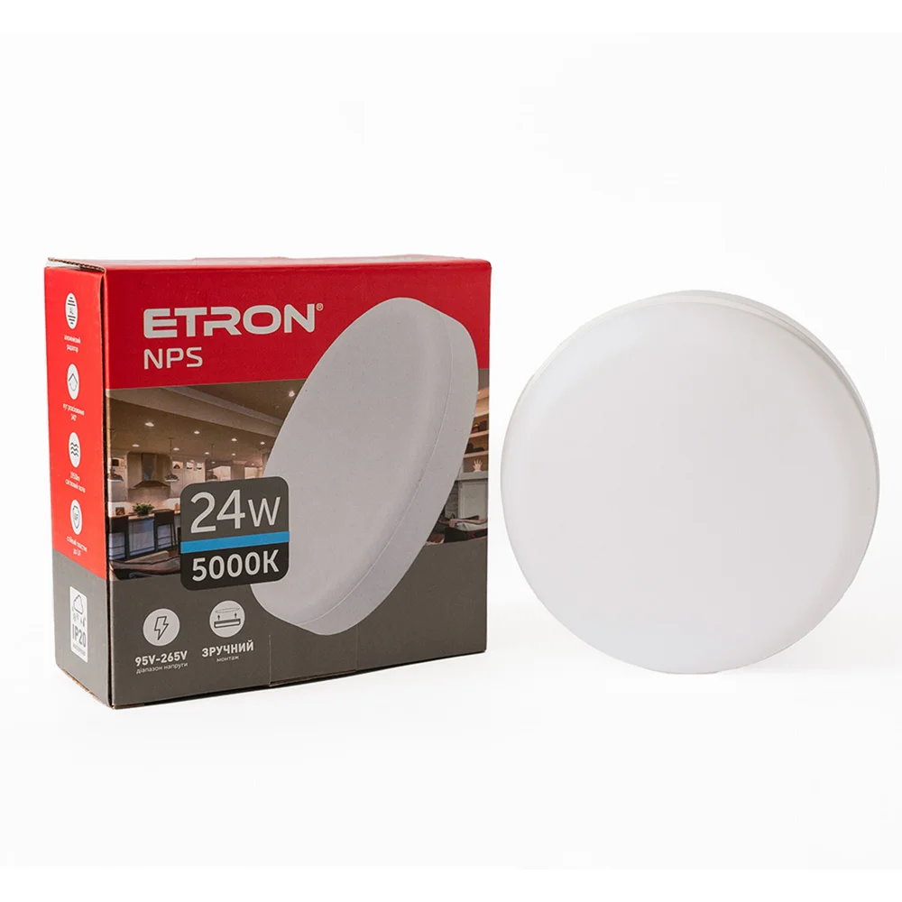 Світлодіодний світильник ETRON 1-EMP-731 NPS 24W 5000К ІР20