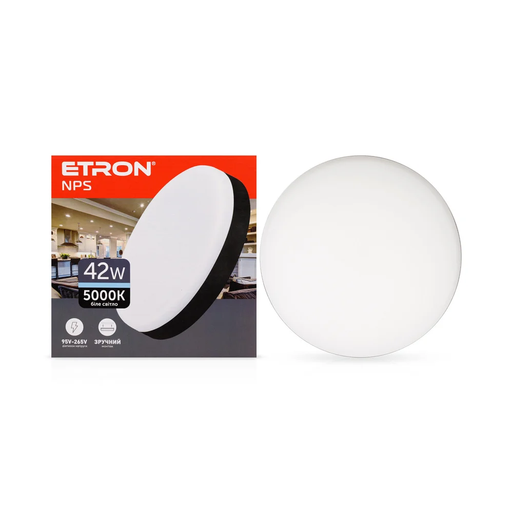 Светодиодный светильник ETRON 1-EMP-736 NPS 42W 5000К IP20 Черный