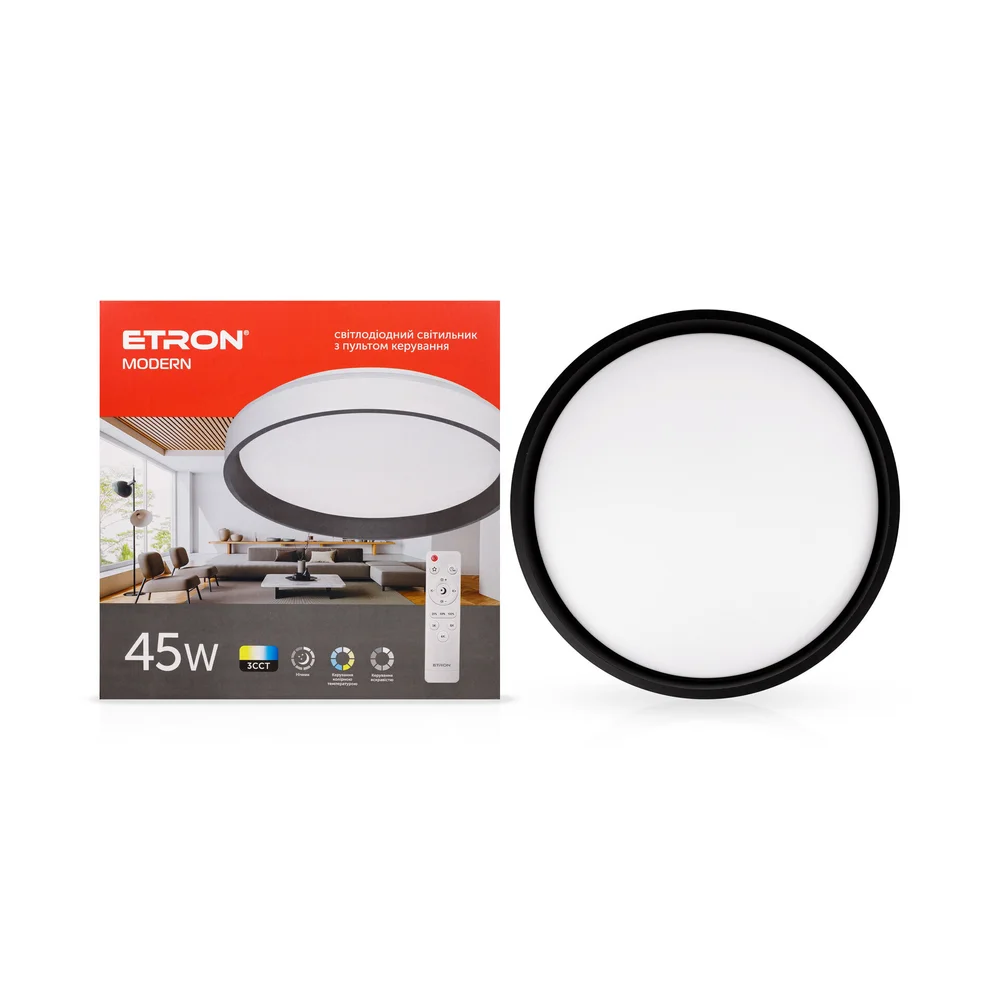 Светодиодный светильник Smart MODERN 1-ESP-2003 45W Black&White IP20 ETRON