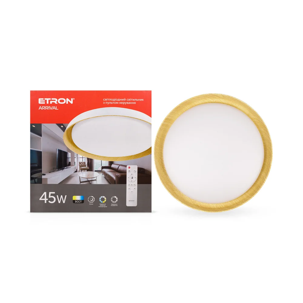 Светодиодный светильник Smart ARRIVAL 1-ESP-2002 45W Wood&White IP20 ETRON