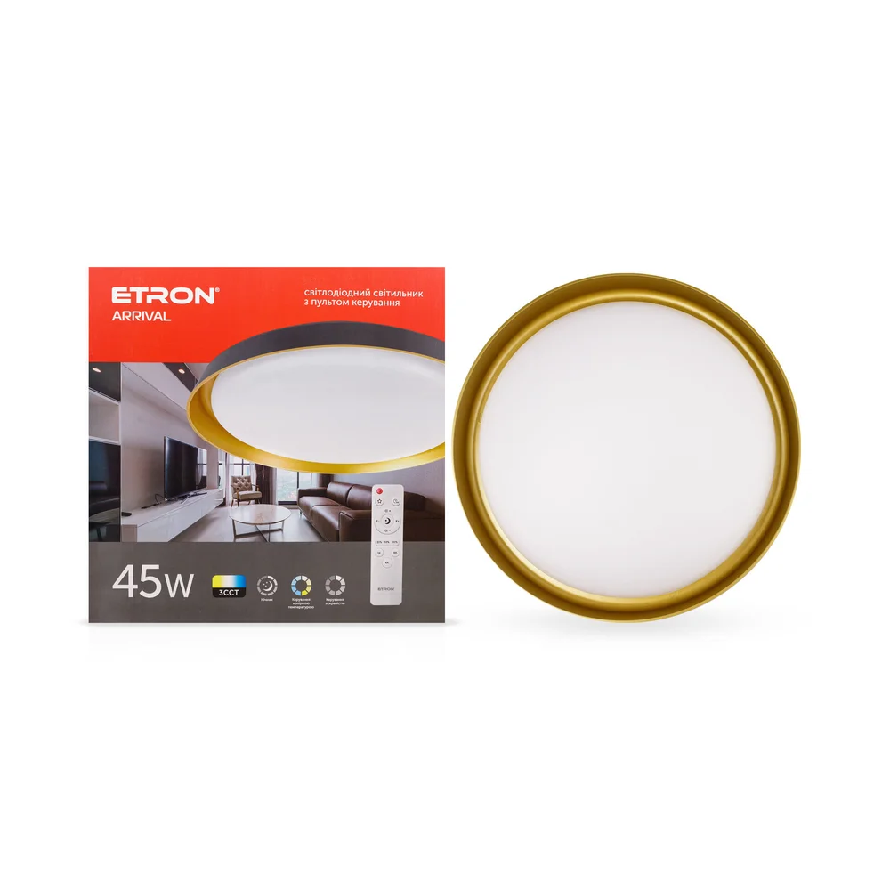 Светодиодный светильник Smart ARRIVAL 1-ESP-2001 45W Gold&Black IP20 ETRON