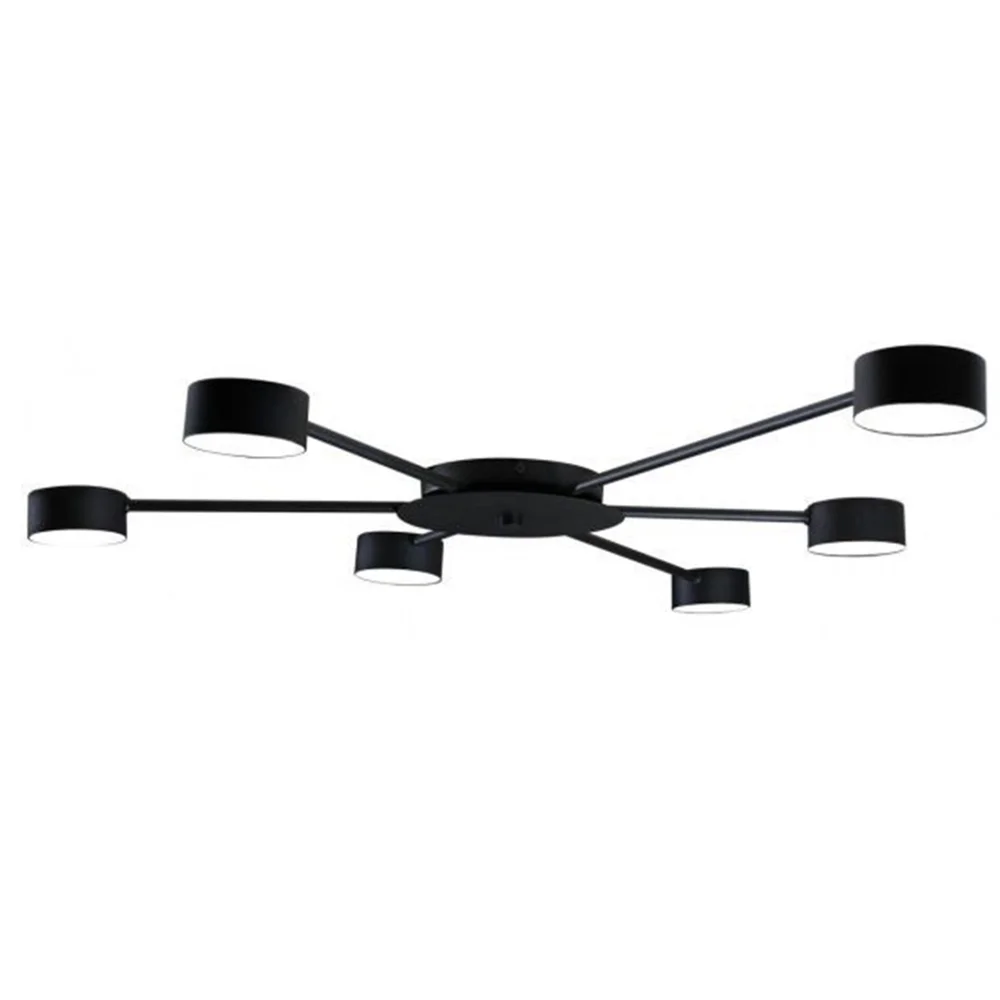Светильник потолочный люстра ETRON Axis GX53 6x15Вт черный 1-EDR-8412
