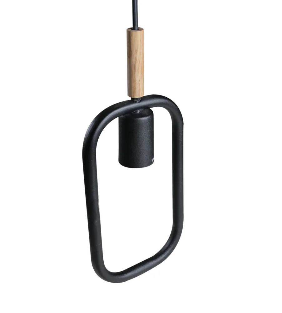 Світильник підвісний люстра ETRON Kinetic E27 1x40Вт чорний 1-EDR-7600