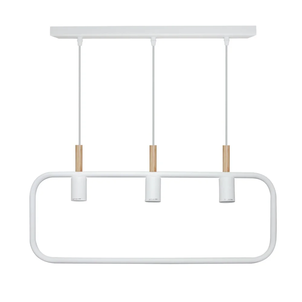 Світильник підвісний люстра ETRON Kinetic E27 3x40Вт білий 1-EDR-7603