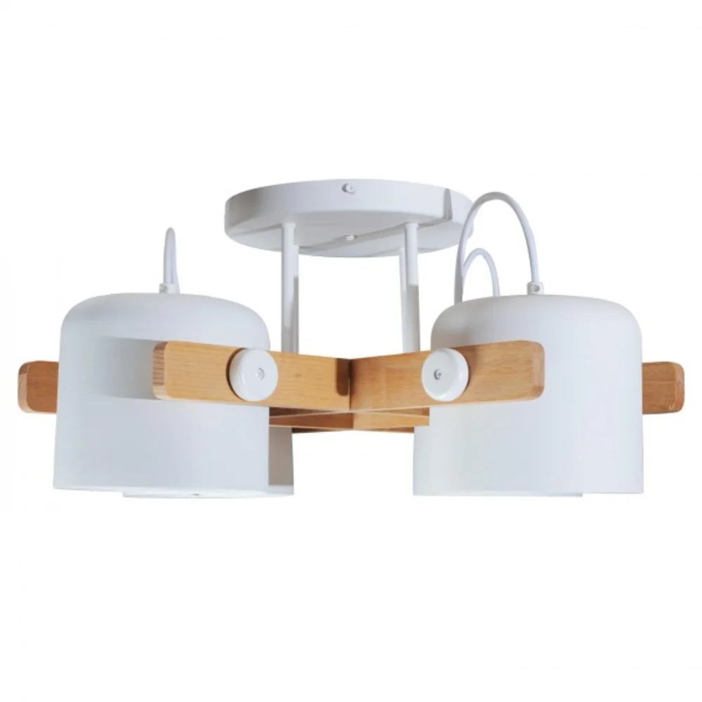 Светильник люстра потолочный ETRON UrbanWood E27 4x40Вт натуральный/белый 1-EDR-7407