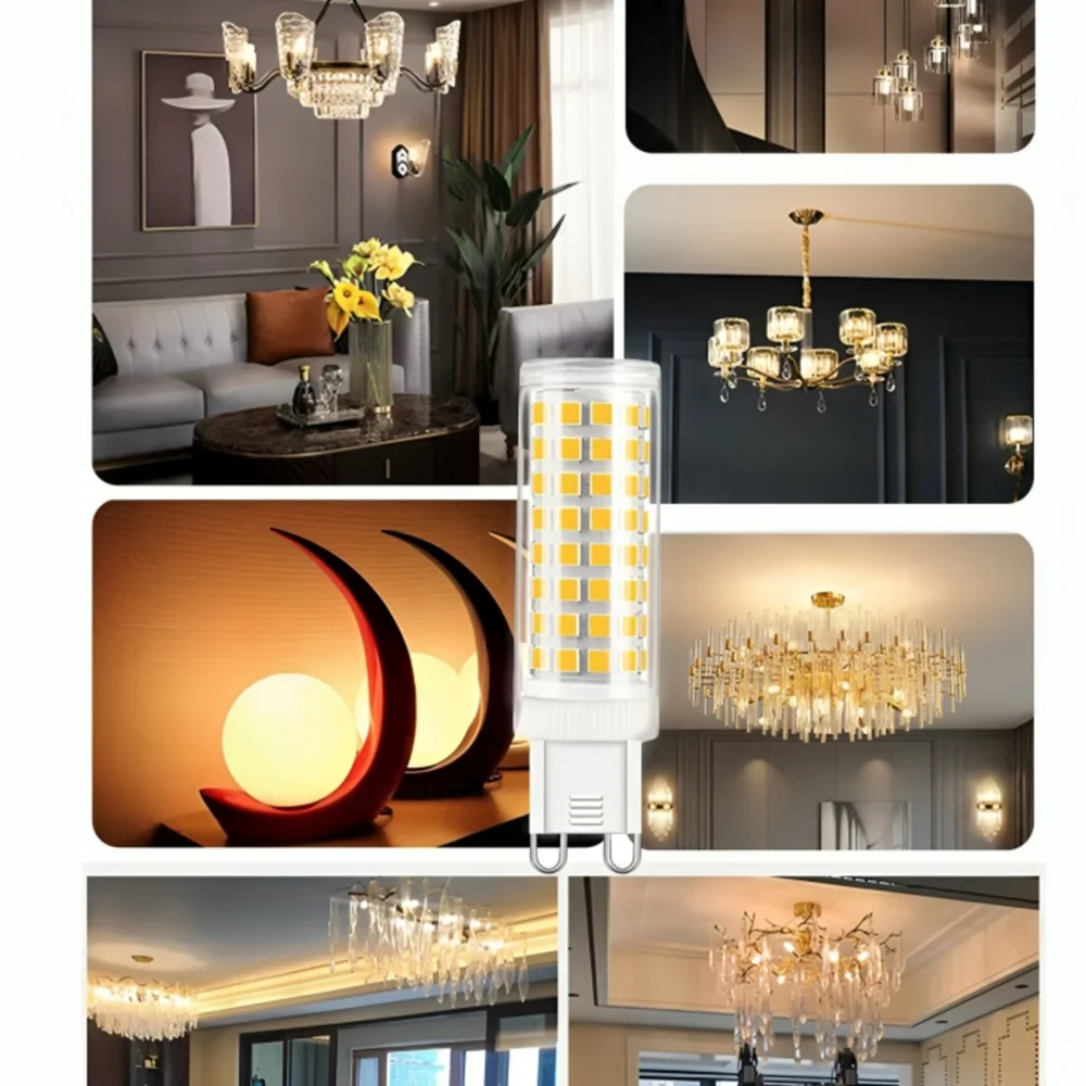 Комплект світлодіодних ламп ETRON 3шт 8Вт 4000K G9 220V   1-ELP-884-3