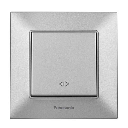Выключатель одноклавишный перекрестный Panasonic Arkedia Slim  Серебро (WNTC0005-2SL)