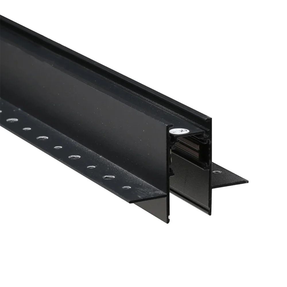 Магнитный шинопровод 2 м для трековых светильников | скрытый монтаж под гипсокартон | LIGHT SET LSDMR - 2M G26 черный