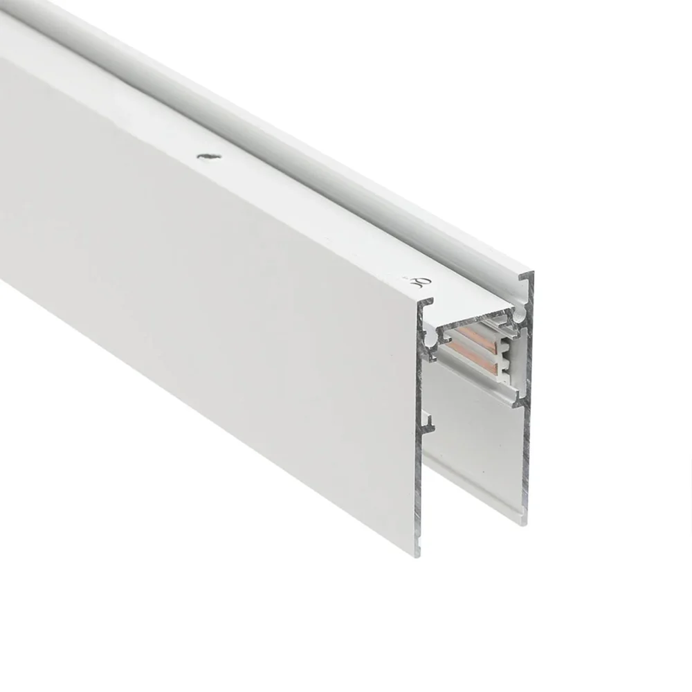 Магнитный шинопровод 1 м для трековых светильников | накладной монтаж| LIGHT SET LSBMR - 1M G26 белый