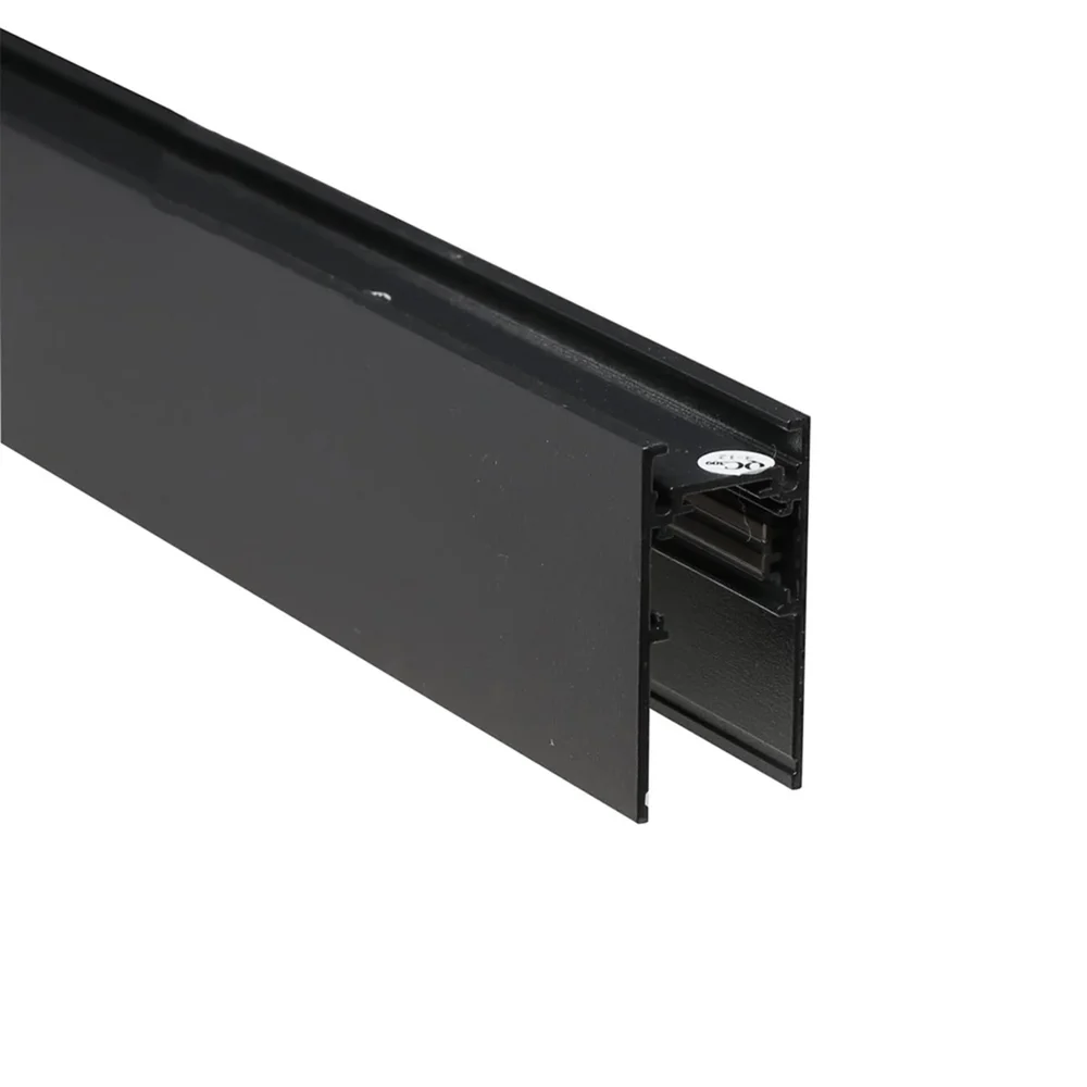 Магнитный шинопровод 1 м для трековых светильников | накладной монтаж| LIGHT SET LSBMR - 1M G26 черный