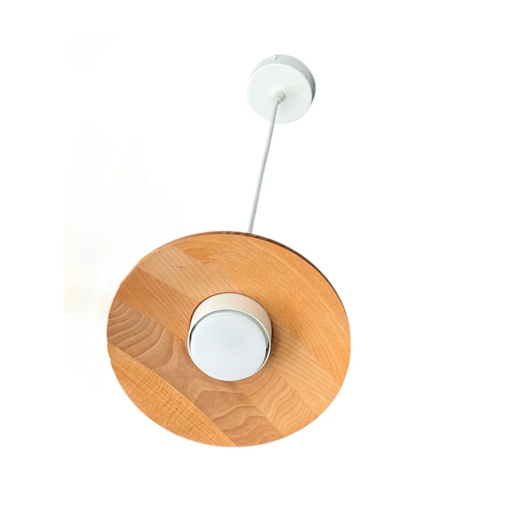 Світильник підвісний люстра ETRON Solis GX53 1x15Вт  натуральний/білий 1-EDR-9003