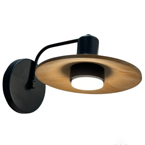 Светильник настенный бра ETRON Solis GX53 1x15Вт натуральный/черный 1-EDR-9000