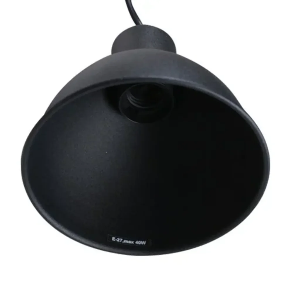 Світильник підвісний ETRON Scandinavian E27 1x40Вт  натуральний/чорний 1-EDR-8000