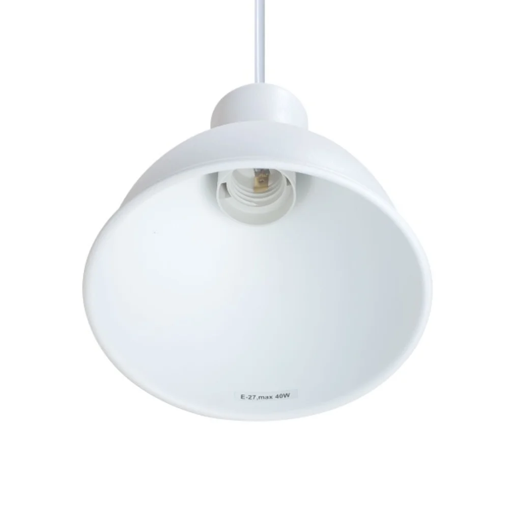 Світильник підвісний ETRON Scandinavian E27 1x40Вт  натуральний/білий 1-EDR-8001 