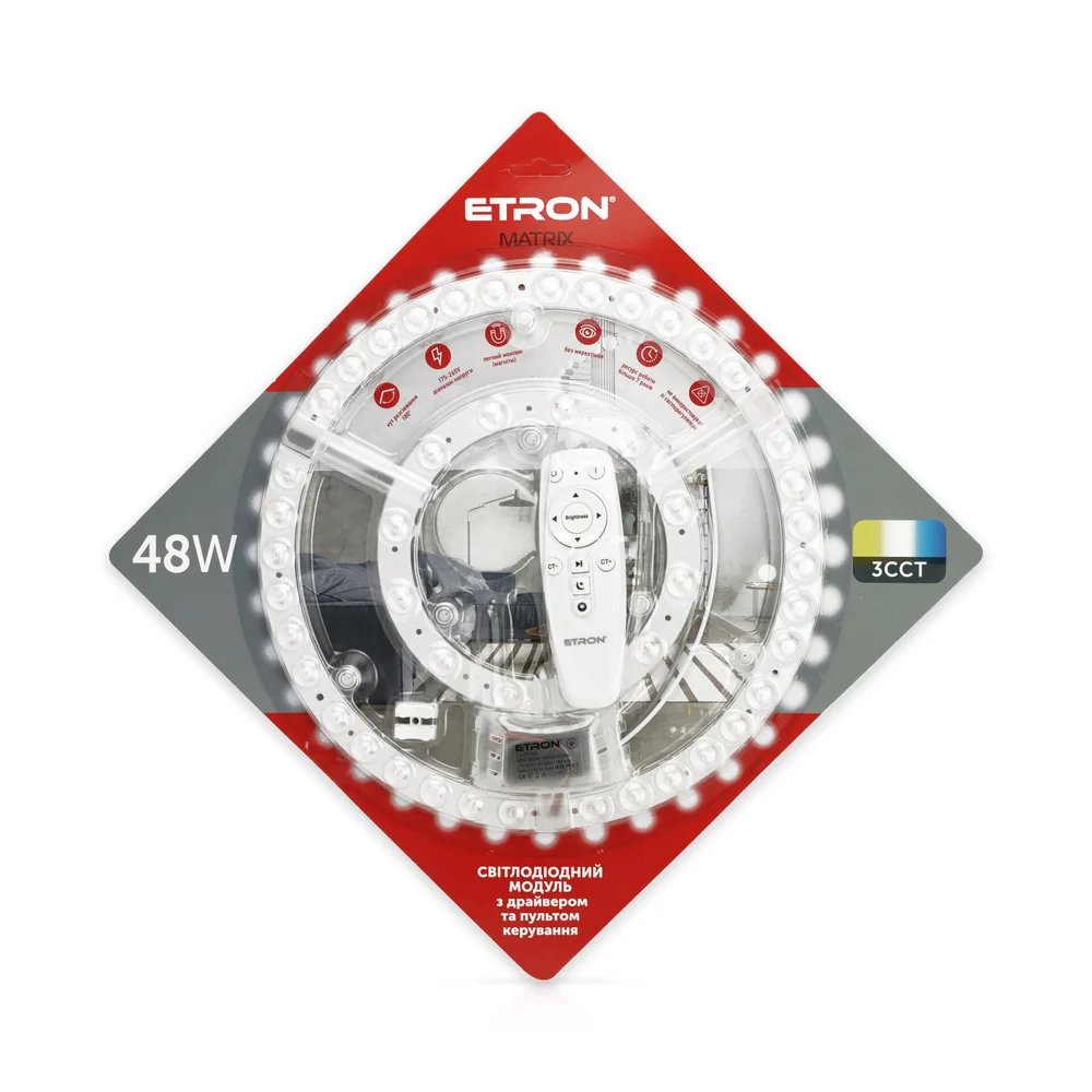 Світлодіодний модуль ETRON 1-EMP-283 48W Matrix SMART з пультом