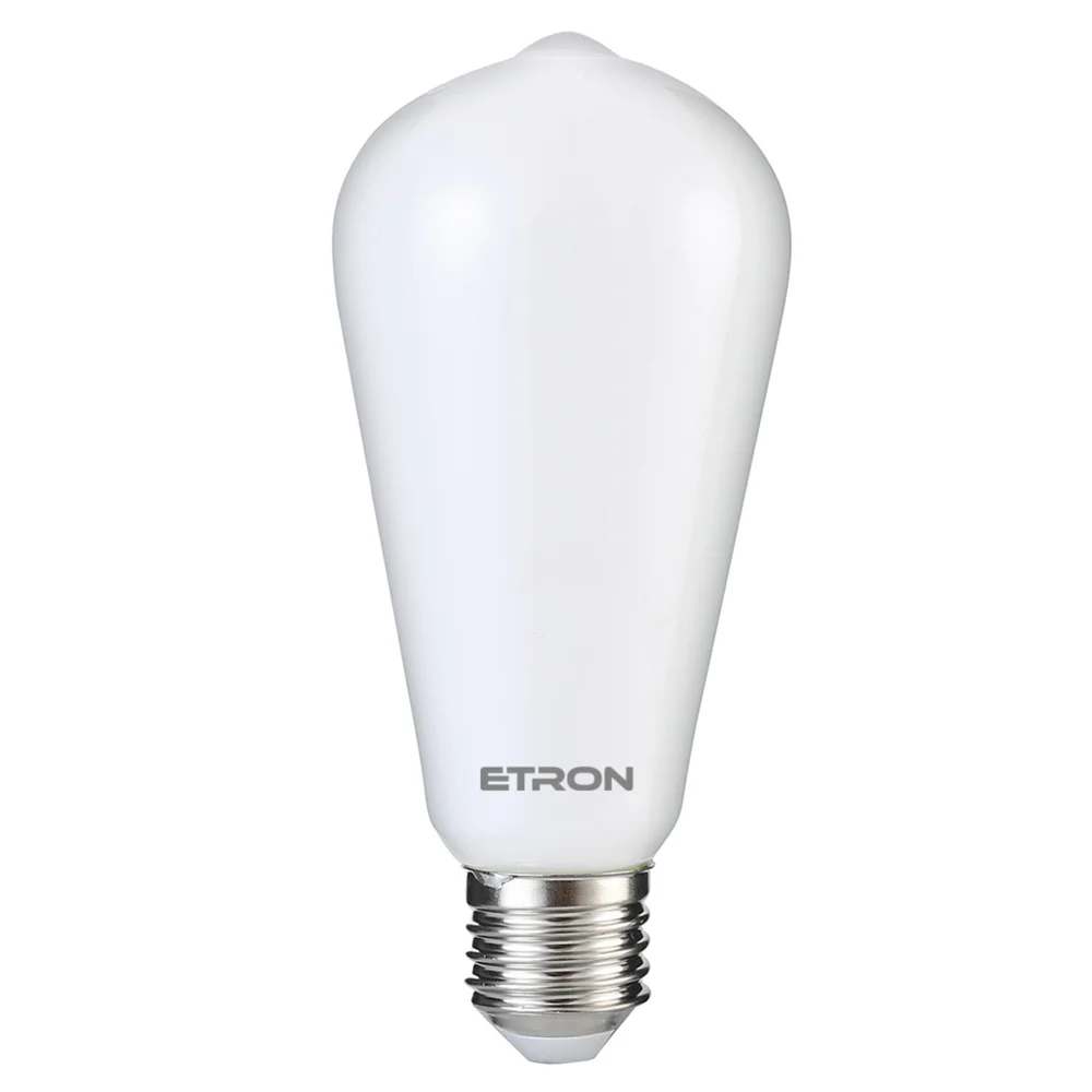 Світлодіодна філаментна лампа ETRON ST64 7W 2700K E27 матова колба (1-EFP-1863)