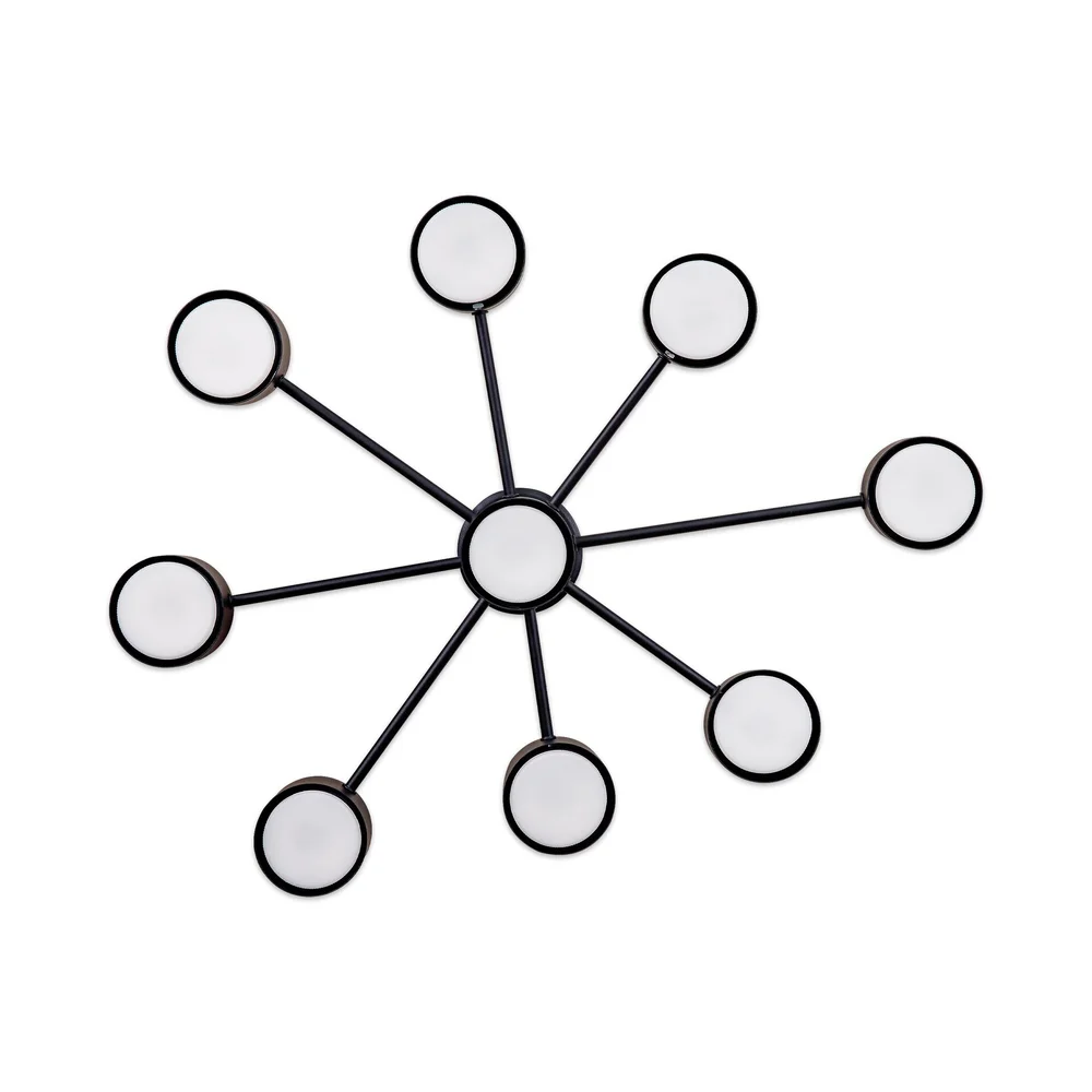 Світильник стельовий люстра ETRON Axis GX53 9x15Вт чорний 1-EFP-2204 TM ETRON