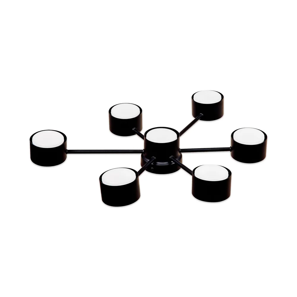 Світильник стельовий люстра ETRON Axis GX53 7x15Вт чорний 1-EFP-2202 TM ETRON